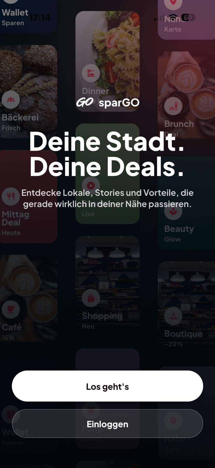 sparGO Einstieg mit Deine Stadt, Deine Deals